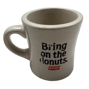 Vintage Dunkin Donut's Mug Bring On The Donuts Restaurant Style Ceramic Coffee